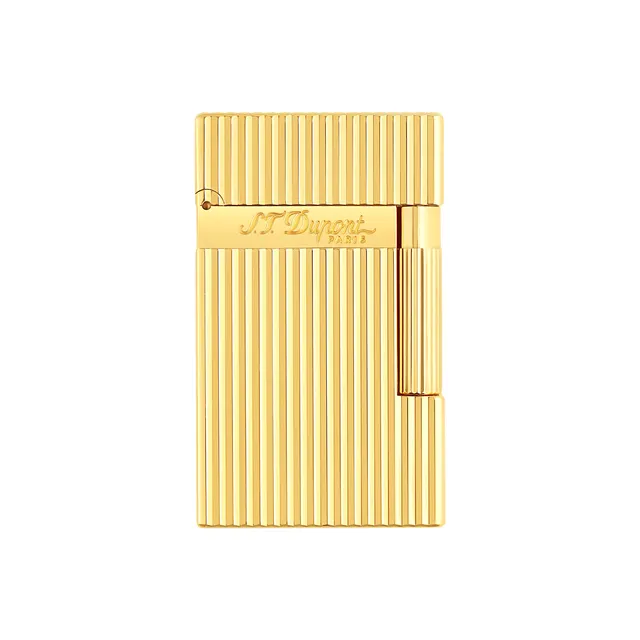 S.T. Dupont Ligne 2 Guilloche — Sarı Altın Kaplama