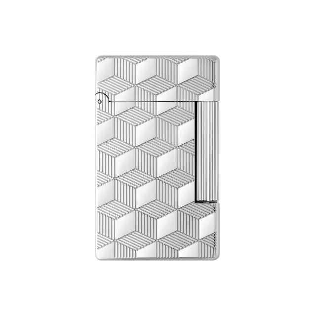 S.T. Dupont Initial Cube — Paladyum · Küp Guilloche